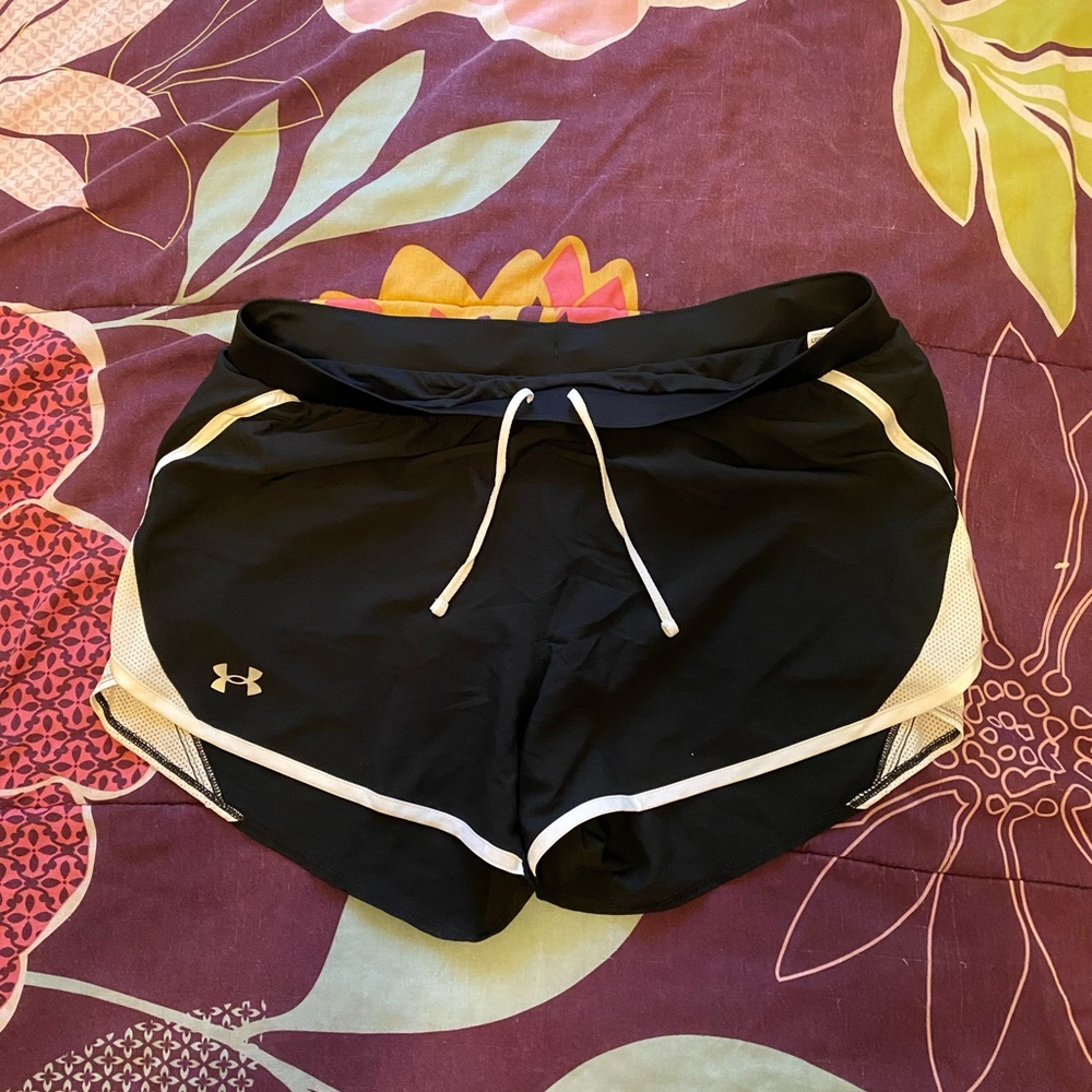 2 PAIRS.   Black/white & grey/blue under armour